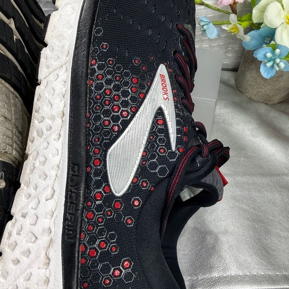 (R5) Brooks Men's Glycerin 17 Running Shoes, Size 11.5D, Black/Red - Picture 8 of 16